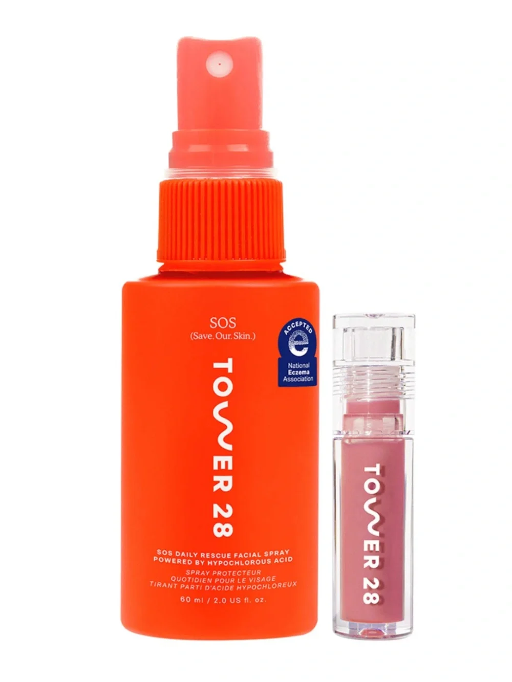 Tower 28 Beauty Everyday Must Duo Facial Spray Pistachio Lipgloss Birthday Set